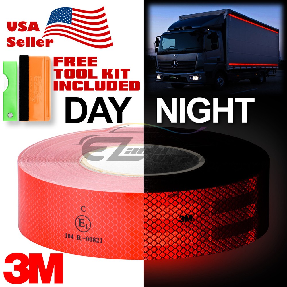 3M 2″x150′ Diamond Grade Red Conspicuity Tape CE Approved Reflective Safety