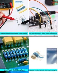 100pcs 2.2 ohm Resistor 1/2w (0.5Watt) ±1% Tolerance Metal…