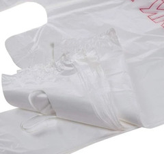 1000 Thank You T-Shirt Bags 12″ x 6.5″ x 21″, Plastic Grocery Shopping Bags
