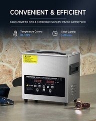 3L Ultrasonic Cleaner with 1-30min Timer 150W Heater Digital Control Panel