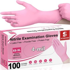 Versatile 4-mil Nitrile Gloves in Cherry Blossom – Ideal for Medical & Salon Use