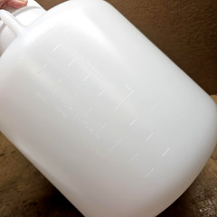 Sturdy, New, 2.5 Gal (10L) Carboy with handles, LDPE with tight seal cap.