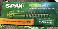 Lot of 2 Boxes SPAX 1/4 x 6″ Hex Black (High Corrosion Resist) Total of 100