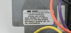 Carrier Warren 7350 Watt Electric Heating Assembly WKF0802 230V 32.0A CE/KFCEH08