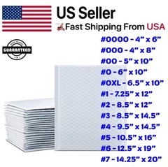 Poly Bubble Mailers Padded Envelope Shipping Bags Seal Any Size 50/100/200/500
