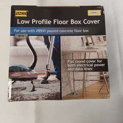 Hubbell RACO Low Profile Floor Box Cover Kit Flush Duplex Non-Metallic 6299