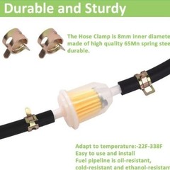 3/16 Inch ID Fuel Line Hose – 10 Feet Fuel Line for Small Gas Diesel Powersports