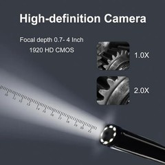 Endoscope Camera with Light, 1920P HD Borescope Camera with 8 LED Lights 16.4ft