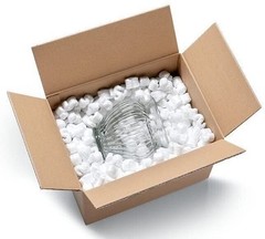 Bubblefast! 1.5 cu. ft. White Anti-Static Packing Peanuts Popcorn made from…