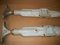 LOT OF 2 GREENLEE HYDRAULIC POLE TAMPER 72 INCHS LONG H4802 NEEDS REPAIR LOOK