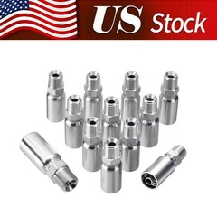 12 Pack Hydraulic Hose Fittings, 3/8″ I.D. Hose X 3/8″ NPTF Male and Protection