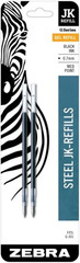 Zebra G-301 Stainless Steel Pen Jk-Refill, Medium Point, 0.7Mm, Black Ink, 2-…