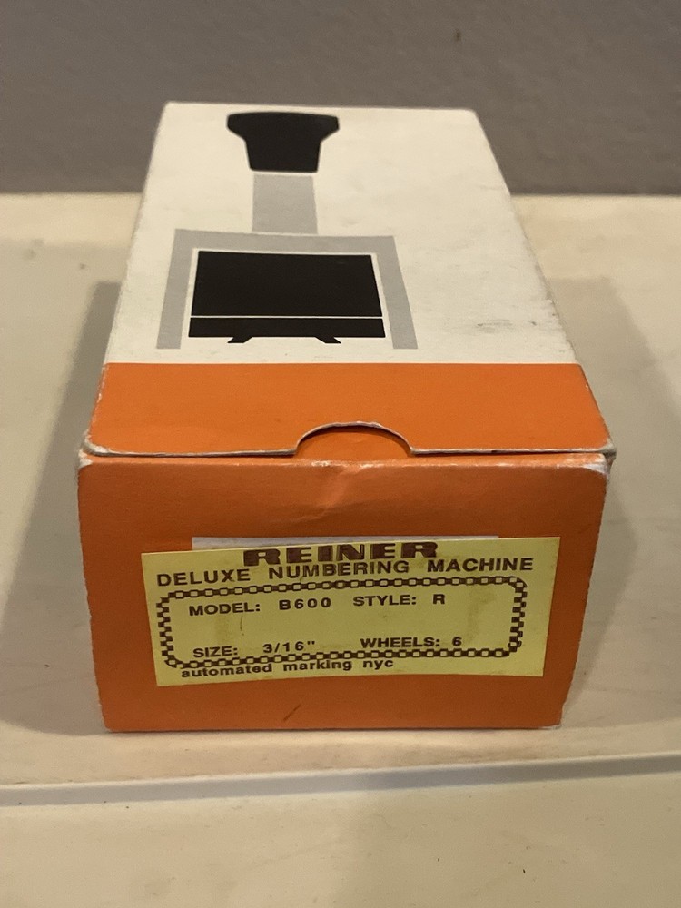 Vintage Reiner/Tannco B600 Numbering Machine Made in Germany