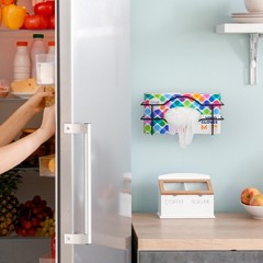 Single Wall Mount Glove Tissue Dispenser, Wire Rack Disposable Gloves Napkin Box