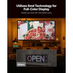 VEVOR 27″x14″ Programmable LED Sign Scrolling Display Board P5 Full Color