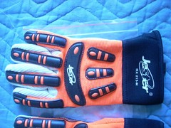 JOKER IMPACT RESISTANT GLOVES JESTER SERIES MX 215-M COTTON PALM -SINGLE PAIR-