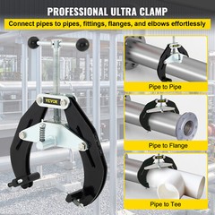 VEVOR Ultra Clamp Pipe Clamp 2″ – 6″ Welding Alignment Clamp or Ultra Fit Clamp