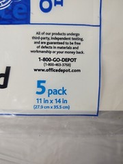 Office Depot Poster Boards 11in. x 14in. White 2 Packs Of 5 Each – 10 Total New