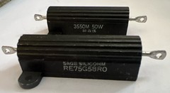 SAGE 58 Ohm 50 Watt Resistors 1% Tolerance Sage RE75G58R0 New Quantity Of 2