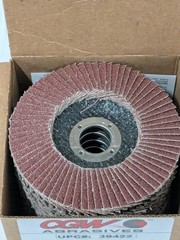 CGW Flap Disc: 4-1/2" Dia, 7/8" Hole, Aluminum Oxide, Type 29 Box of 1