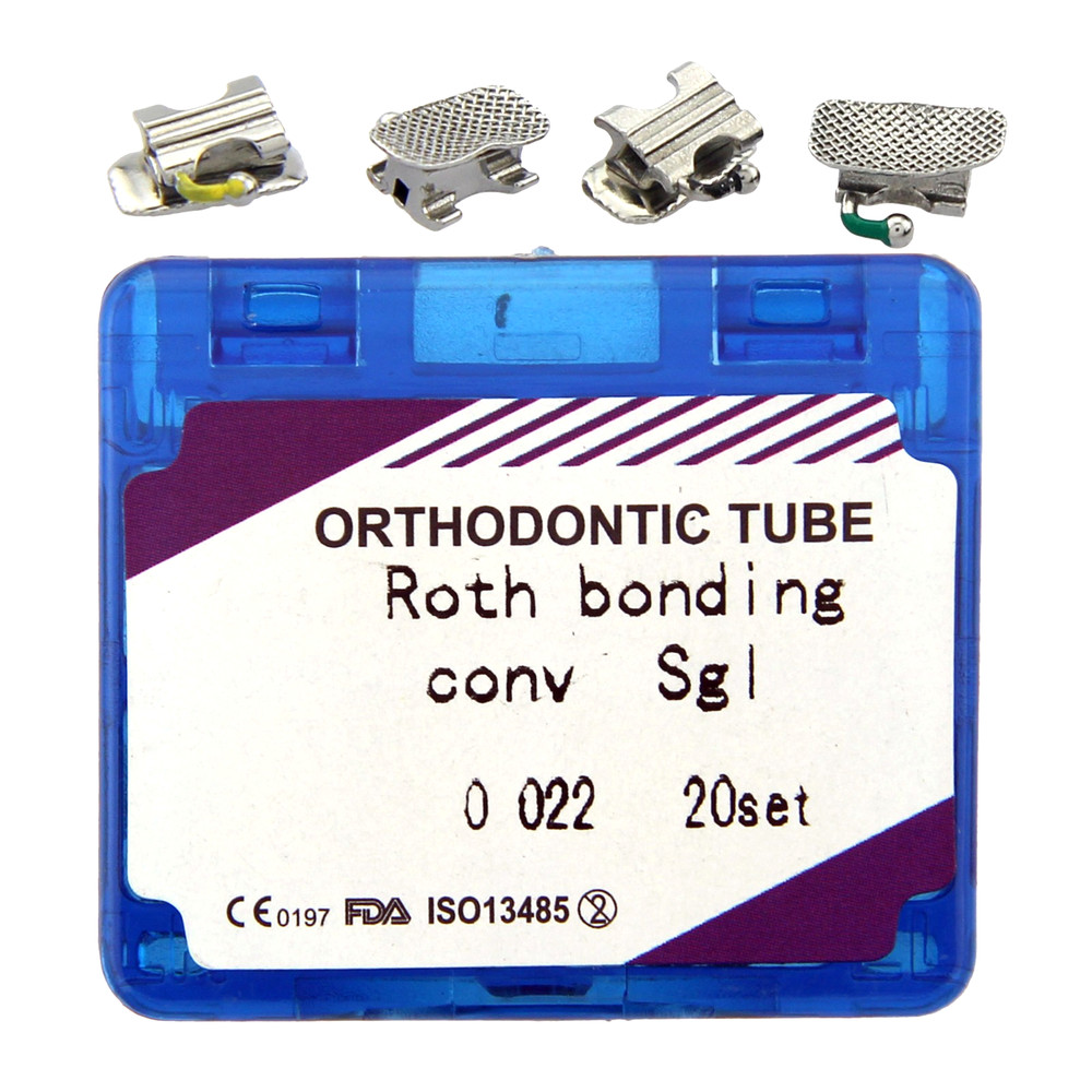 20 Sets Dental Orthodontic Buccal Tube Convertible MBT Roth 022 1st Molar Tube