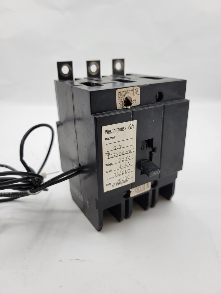 Westinghouse GHB3080 Shunt Trip Bolt-On Circuit Breaker 80A 3P 480/277V 14KA GHB