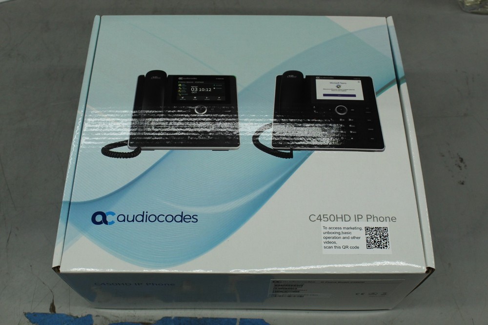 Lot of 8 New AudioCodes C450HD 8-Lines IP Phone for Microsoft Teams