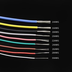 30AWG-14AWG UL3239 Insulated Electronic Cable Copper Wire Flexible Soft Silicone