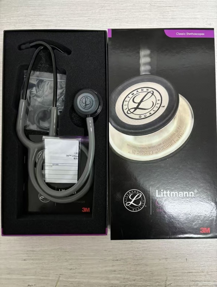 3M Littmann Cardiology III Stethoscope,5873,Smoke gray Cardiac pulse