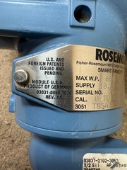 Rosemount / Pressure Transmitter / 3051TG5 / WP 690 BAR / CAL 0-4000 PSI