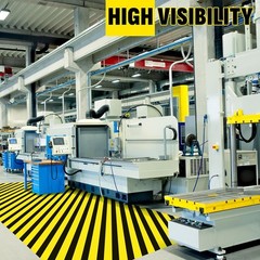High Visibility Black & Yellow Caution Tape – 6 Rolls