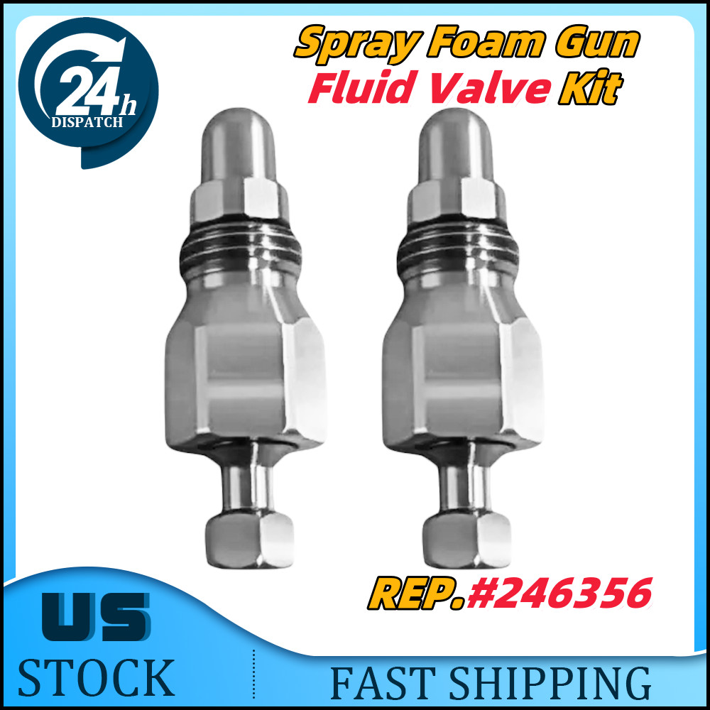 For Fusion Air Purge AP Spray Gun 2pcs Spray Foam Gun fluid Valve Kit 246356