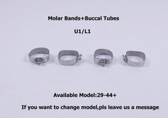 4 Pcs/Set Orthodontic Dental Plain Band Buccal Tube Buccal Tubes Cleats Roth 022