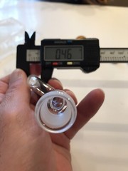 Curved Glass 14mm Bent 4”Inch Downstem Sstem Bong Water Pipe Bubbler Grommet