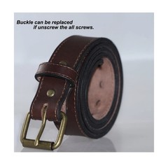 Concealed Carry CCW Leather Gun Belt 1 1/2 inch 100% Full Grain Thick Leather…