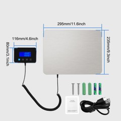 440LB Heavy Duty Digital Postal Parcel Scales Platform Postage Shipping Weighing