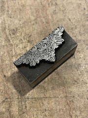 Printing Letterpress Print Block Foundry Cast Oak Leaves Acorns Tailpiece (3030)