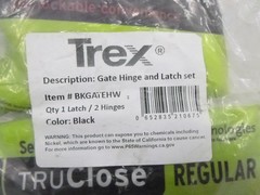 Trex Gate Hinge and Latch Set Hardware Pack BKGATEHW Black