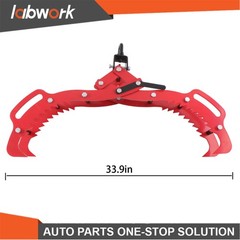 Labwork 32 inch Heavy-Duty Steel Log Grapple Hook 4 Claws With Anti-Slip Handle