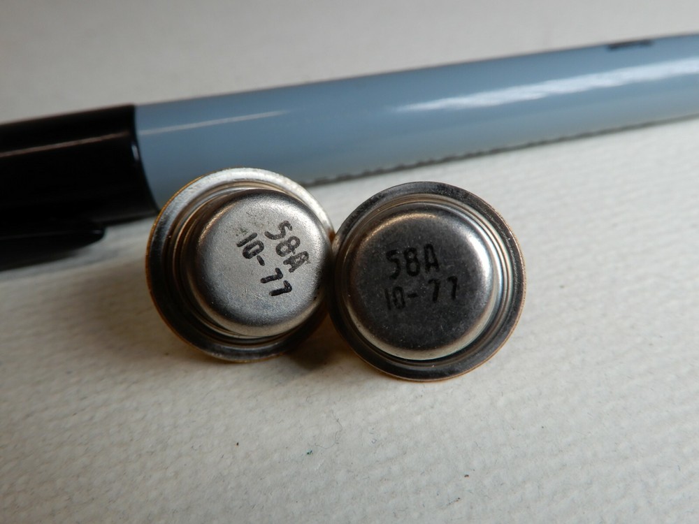 Western Electric Gold Plated 58A Transistors Qty 2 NOS