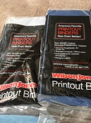 Lot of 5 Wilson Jones Binder Printout Binder 9.5″x11″