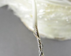 Spool of Stranded Silver Coated Copper Wire – Teflon, 0.18 inches O.D.