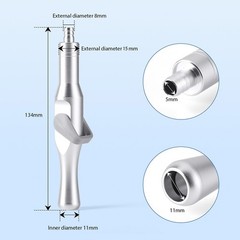 Dental Universal HVE/SE Valves Strong+Weak Suction Handle Saliva Ejector Adaptor