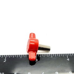 M6 Clamping Thumb Screw T Bolts with Red Butterfly Tee Wing Knob Stainless Steel