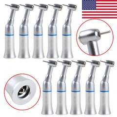 1-10*Dental Slow Low Speed Contra Angle Handpiece Push Button Fit FG1.6mm Bur ty