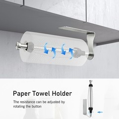 SetSail Paper Towel Holder, Paper Towel Holder Under Cabinet with Adjustable …