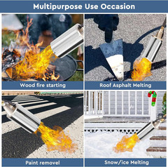 Portable Propane Torch Weed Burner Ice Snow Melter Outdoor Flame Thrower w/ Hose