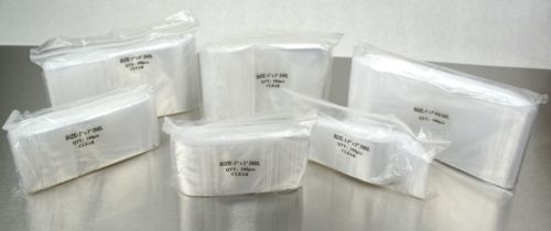 500 RELOC Bags Reloc 2mil Clear Assorted 100EA. Size 1.5×2 2×3 3×4 3×5 4×4