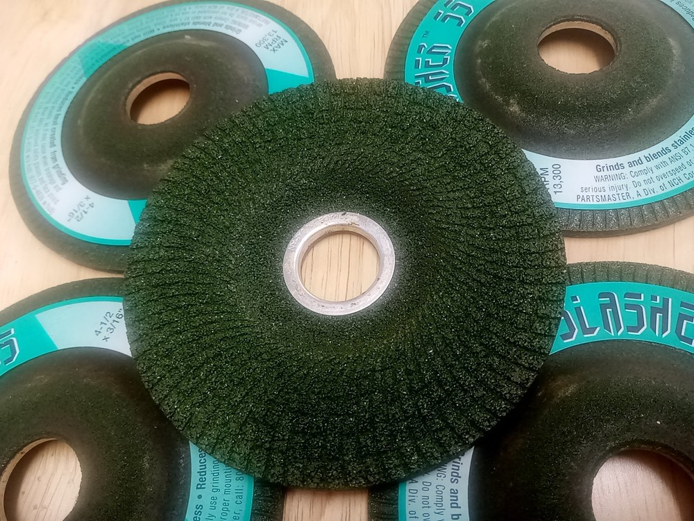 “Slasher SS” 4″X3/16×7/8″ FAST REMOVAL Grinding Wheel [Lot of 5] SS, TITAN,ALUM