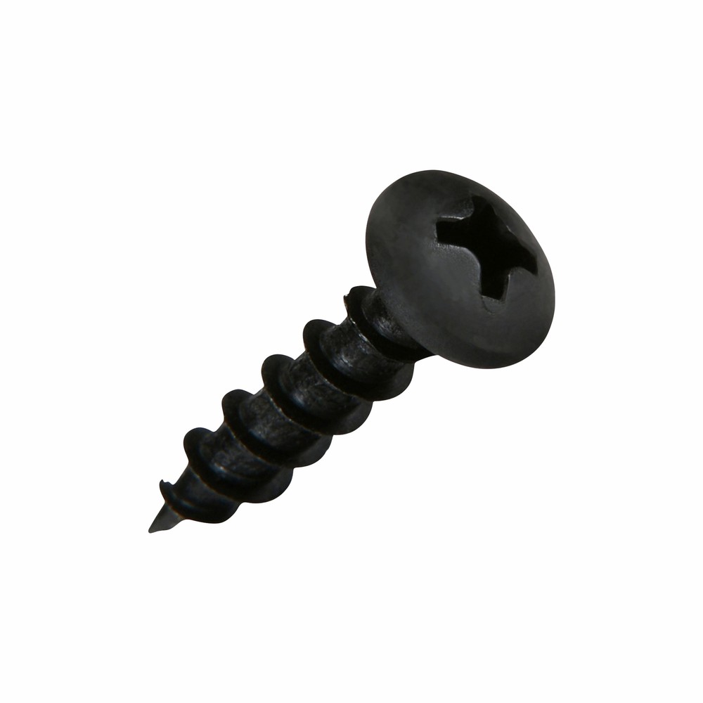 200 Pack #8 x 3/4″ Coarse Deep Thread Pan Head Screws Black Phosphate Wood MDF